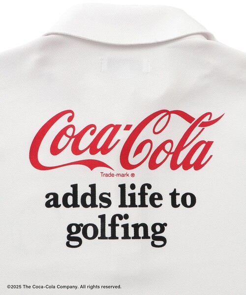 Coca Cola（コカコーラ）の「コカ・コーラ バックプリント メンズポロシャツ（ポロシャツ・メンズ・ブラック/ホワイト・M/L/XL）」の20枚目の写真