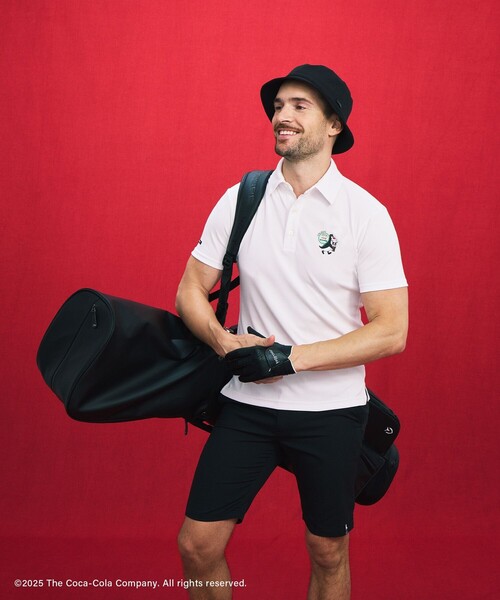 Coca Cola（コカコーラ）の「コカ・コーラ バックプリント メンズポロシャツ（ポロシャツ・メンズ・ブラック/ホワイト・M/L/XL）」の5枚目の写真