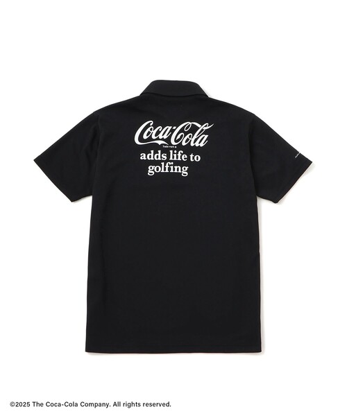 セール】コカ・コーラ バックプリント メンズポロシャツ（ポロシャツ