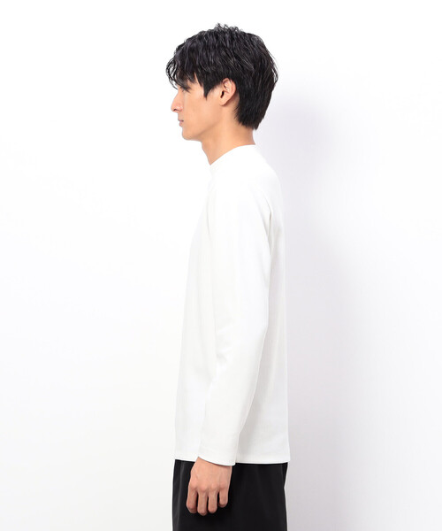COMME CA ISM(コムサイズム)の「抗菌加工 スムース モックネックTシャツ(Tシャツ/カットソー・メンズ・ホワイト/ブラック・LARGE/SMALL/MEDIUM)」の14枚目の写真