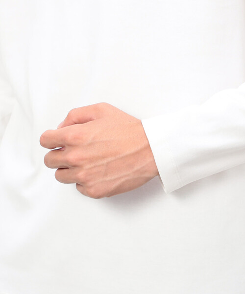 COMME CA ISM(コムサイズム)の「抗菌加工 スムース モックネックTシャツ(Tシャツ/カットソー・メンズ・ホワイト/ブラック・LARGE/SMALL/MEDIUM)」の16枚目の写真