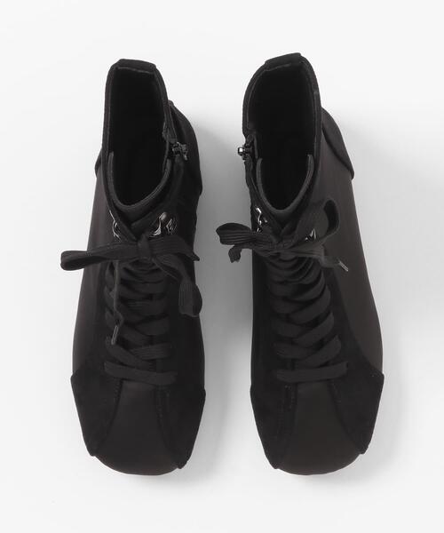 KBF（ケイビーエフ）の「レースアップハイカットスニーカー（スニーカー・レディース・ブラック・36/37/38）」の9枚目の写真