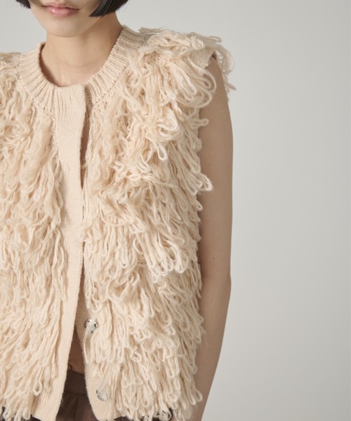 セール】ループフリンジニットベスト（ベスト）｜AIC.（エーアイシー