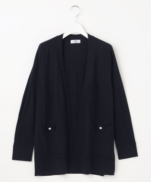 J.PRESS(ジェイプレス)の「KNIT BASIC ロング カーディガン(カーディガン/ボレロ・レディース・ネイビー系/ダークブラウン系/ベージュ系/ライトグレー系・T15/T13)」の9枚目の写真