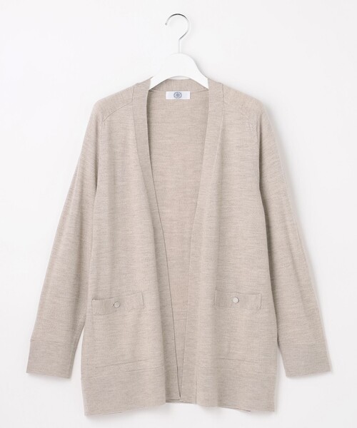 J.PRESS(ジェイプレス)の「KNIT BASIC ロング カーディガン(カーディガン/ボレロ・レディース・ネイビー系/ダークブラウン系/ベージュ系/ライトグレー系・T15/T13)」の10枚目の写真