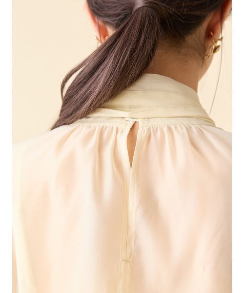 LILY BROWN(リリーブラウン)の「オーガンザボウタイブラウス(シャツ/ブラウス・レディース・イエロー/レオパード/アイボリー/ブラック・F)」の11枚目の写真