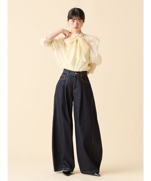 セール】オーガンザボウタイブラウス（シャツ/ブラウス）｜LILY BROWN