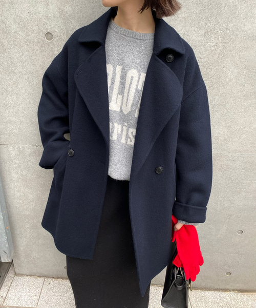 SLOBE IENA（スローブイエナ）の「souple wool ダブルフェイス