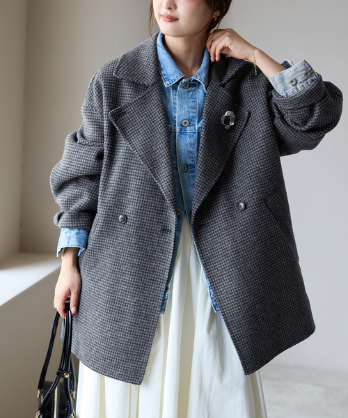 SLOBE IENA（スローブイエナ）の「souple wool ダブルフェイス