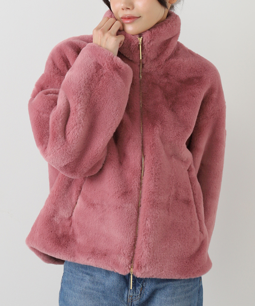 La TOTALITE（ラトータリテ）の「TATRAS/タトラス BARBRA ファーブルゾン（その他アウター・レディース・チャコールグレー/ブラウン/ピンク・38/36）」の2枚目の写真