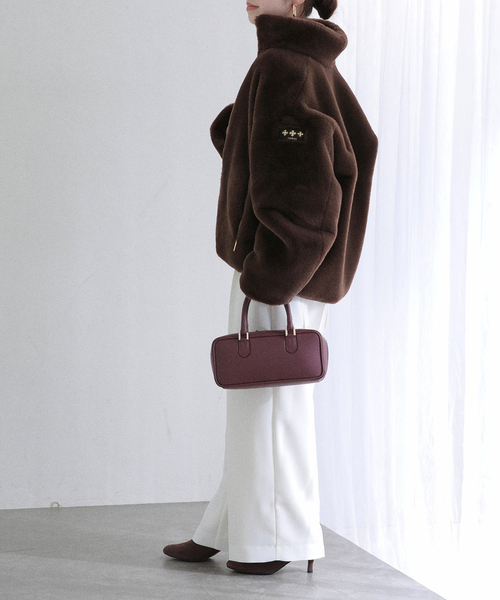 La TOTALITE（ラトータリテ）の「TATRAS/タトラス BARBRA ファーブルゾン（その他アウター・レディース・チャコールグレー/ブラウン/ピンク・38/36）」の15枚目の写真