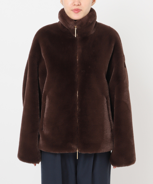 La TOTALITE（ラトータリテ）の「TATRAS/タトラス BARBRA ファーブルゾン（その他アウター・レディース・チャコールグレー/ブラウン/ピンク・38/36）」の21枚目の写真