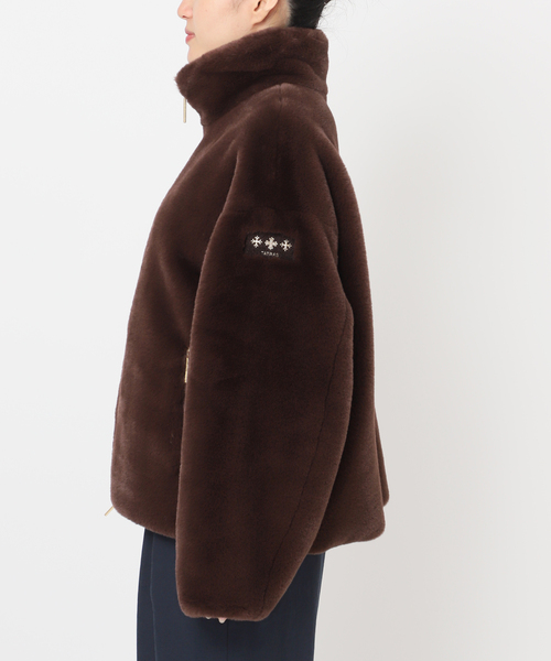 La TOTALITE（ラトータリテ）の「TATRAS/タトラス BARBRA ファーブルゾン（その他アウター・レディース・チャコールグレー/ブラウン/ピンク・38/36）」の22枚目の写真