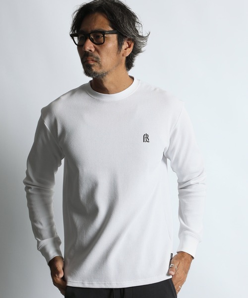 BLACK LABEL〕SORONA WAFFLE L/S TEE：ワッフル素材 ロングスリーブT