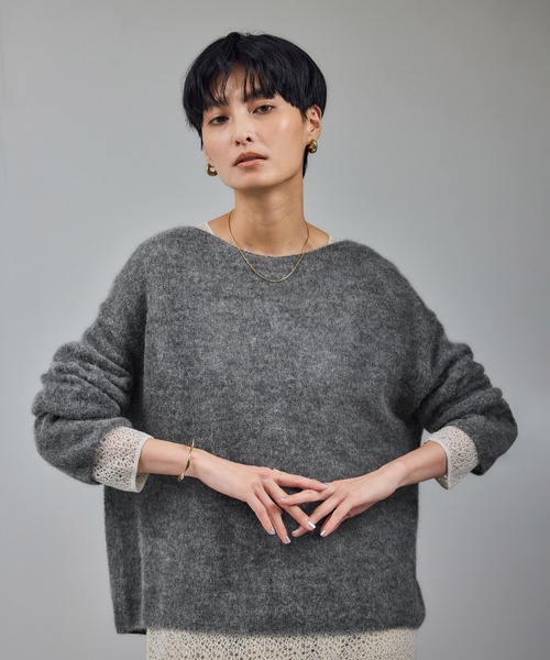 ロエベ ウール✖️アルパカニット LOEWE 経堂) ロエベ ノルディック柄