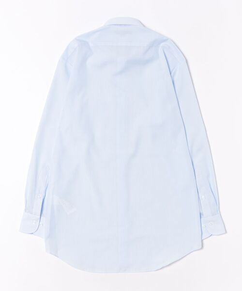 m.f.editorial（エムエフエディトリアル）の「【綿100% ノンアイロン】m.f.エディトリアル メンズ ワイドカラー ビジネスドレス長袖シャツ（ビジネスシャツ・メンズ・サックスブルー・首回り39cm-裄丈84cm/首回り39cm-裄丈80cm/首回り43cm-裄丈86cm/首回り43cm-裄丈82cm/首回り41cm-裄丈86cm/首回り41cm-裄丈82cm）」の3枚目の写真