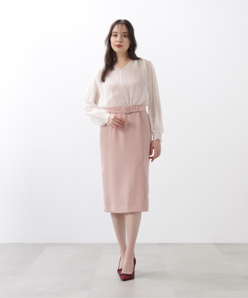 PINKY&DIANNE(ピンキーアンドダイアン)の「【URBAN PRECIOUS 】オパールコンビタイトワンピース(ワンピース・レディース・ブラック/ピンク・38/36)」の6枚目の写真
