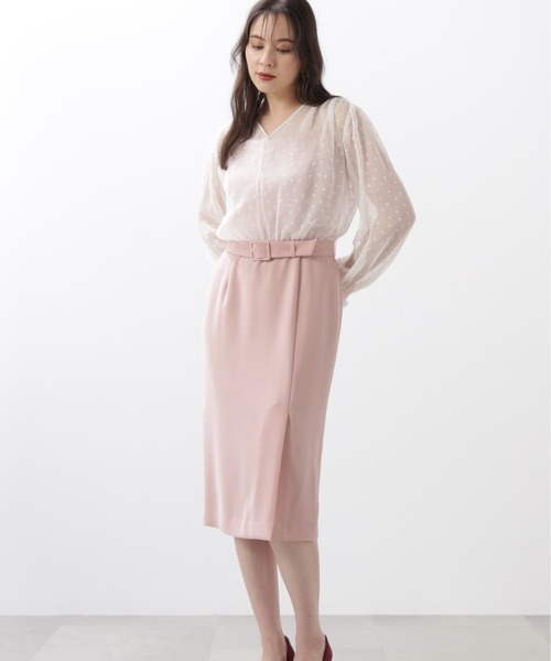 PINKY&DIANNE(ピンキーアンドダイアン)の「【URBAN PRECIOUS 】オパールコンビタイトワンピース(ワンピース・レディース・ブラック/ピンク・38/36)」の12枚目の写真