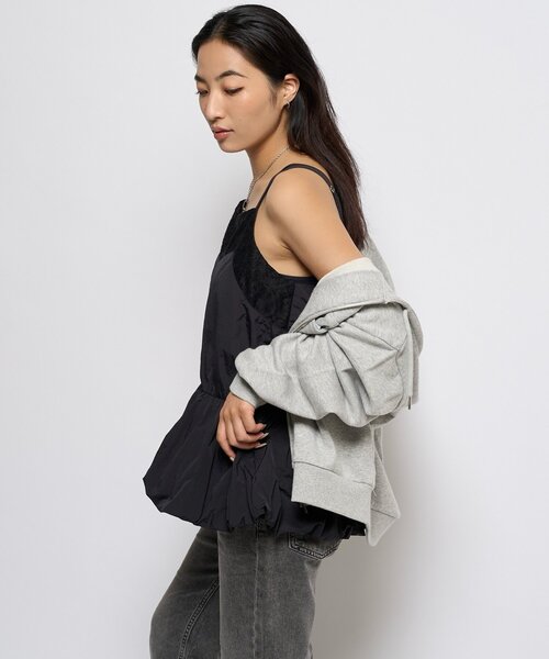 WHO'S WHO gallery（フーズフーギャラリー）の「ナイロンバルーンワンピ（ワンピース・レディース・ホワイト/ブラック・FREE）」の10枚目の写真