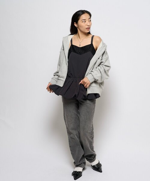 WHO'S WHO gallery（フーズフーギャラリー）の「ナイロンバルーンワンピ（ワンピース・レディース・ホワイト/ブラック・FREE）」の12枚目の写真