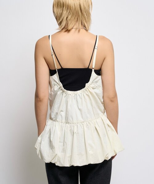 WHO'S WHO gallery（フーズフーギャラリー）の「ナイロンバルーンワンピ（ワンピース・レディース・ホワイト/ブラック・FREE）」の14枚目の写真