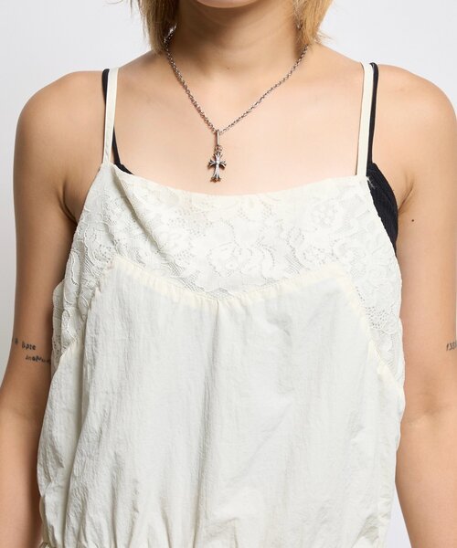 WHO'S WHO gallery（フーズフーギャラリー）の「ナイロンバルーンワンピ（ワンピース・レディース・ホワイト/ブラック・FREE）」の15枚目の写真