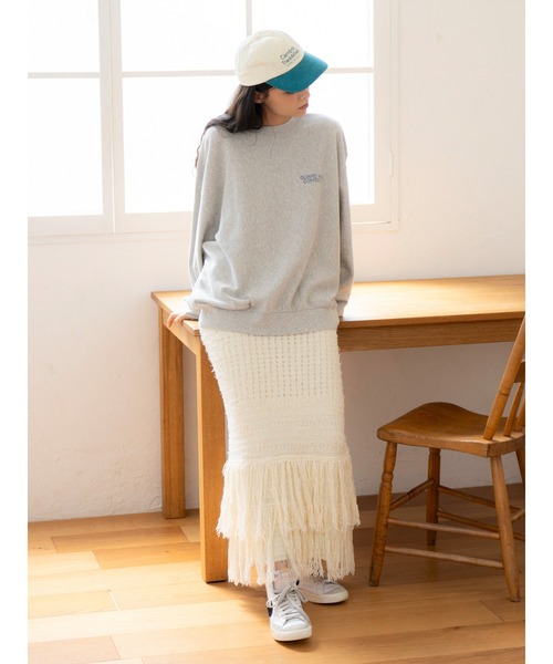Ungrid(アングリッド)の「フリンジニットスカート(スカート・レディース・ブラック/アイボリー・FREE)」の18枚目の写真