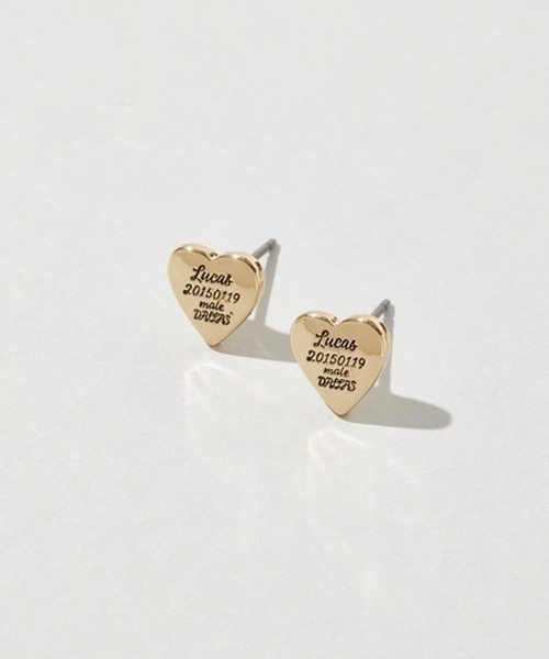 GOLDY(ゴールディ)の「【GOLDY】ルーカス ハート ID プレート ピアス 1251003(ピアス(両耳用)・レディース・シルバー/ゴールド系その他2/ゴールド/シルバー系その他・FREE)」の7枚目の写真