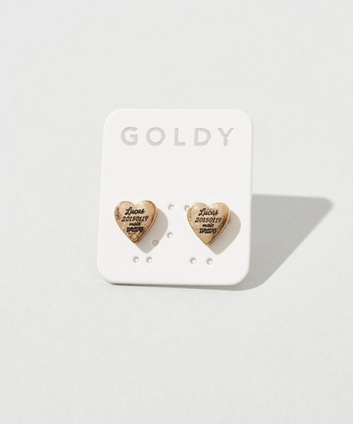 GOLDY(ゴールディ)の「【GOLDY】ルーカス ハート ID プレート ピアス 1251003(ピアス(両耳用)・レディース・シルバー/ゴールド系その他2/ゴールド/シルバー系その他・FREE)」の11枚目の写真