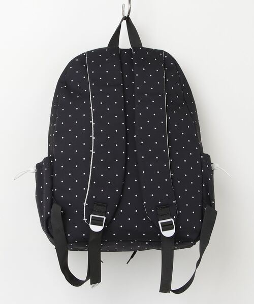 gossip!ロサンゼルス(ゴシップロサンゼルス)の「ポイント柄 リボンデザイン多ポケット バックパック/A4対応大容量 Y2K(バックパック/リュック・レディース・ブラック/ホワイト・FREE)」の3枚目の写真