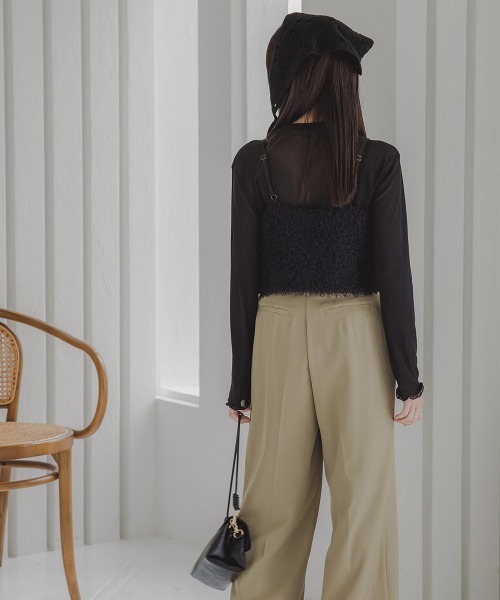 Petitjo(プッチージョ)の「小さいサイズ ビスチェ 低身長さん・小柄女性(ベスト・レディース・キナリ/ブラック・XS-S/M-L)」の11枚目の写真