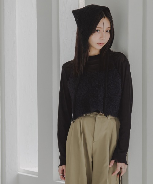 Petitjo(プッチージョ)の「小さいサイズ ビスチェ 低身長さん・小柄女性(ベスト・レディース・キナリ/ブラック・XS-S/M-L)」の12枚目の写真