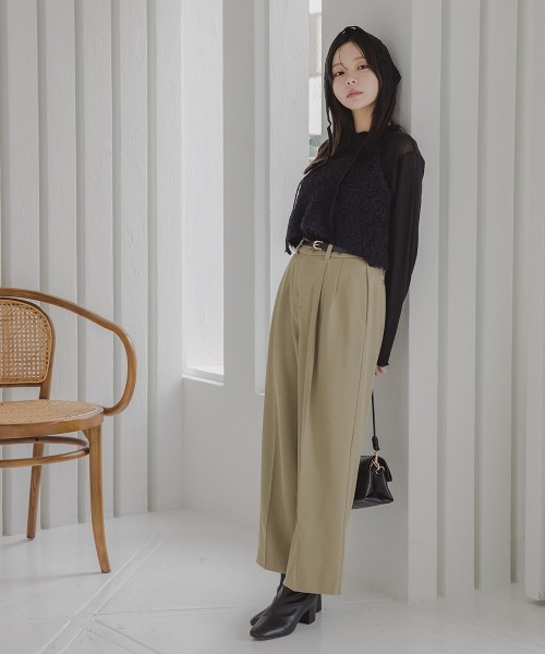 Petitjo(プッチージョ)の「小さいサイズ ビスチェ 低身長さん・小柄女性(ベスト・レディース・キナリ/ブラック・XS-S/M-L)」の9枚目の写真