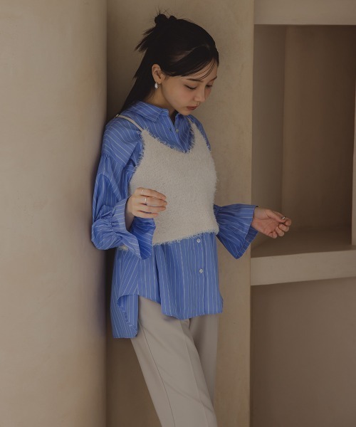 Petitjo(プッチージョ)の「小さいサイズ ビスチェ 低身長さん・小柄女性(ベスト・レディース・キナリ/ブラック・XS-S/M-L)」の6枚目の写真