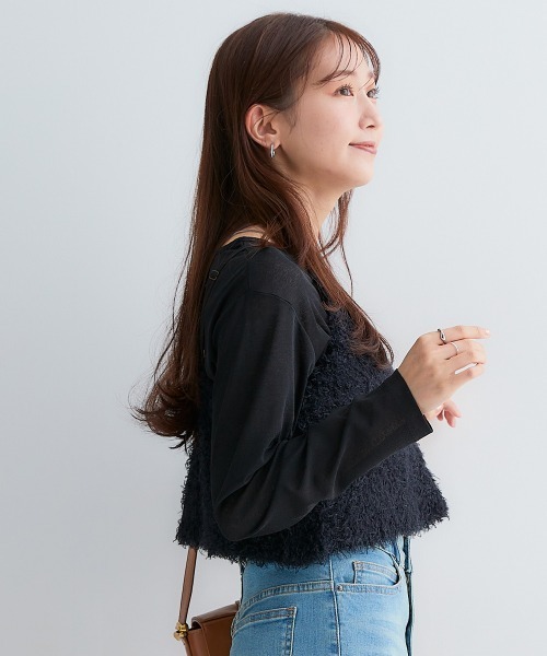 Petitjo(プッチージョ)の「小さいサイズ ビスチェ 低身長さん・小柄女性(ベスト・レディース・キナリ/ブラック・XS-S/M-L)」の20枚目の写真