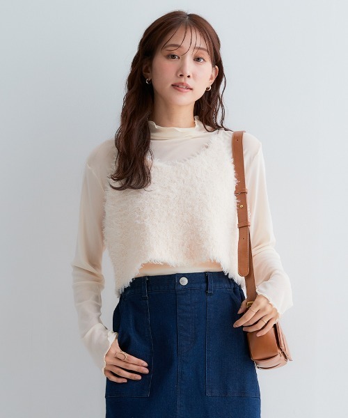 Petitjo(プッチージョ)の「小さいサイズ ビスチェ 低身長さん・小柄女性(ベスト・レディース・キナリ/ブラック・XS-S/M-L)」の15枚目の写真