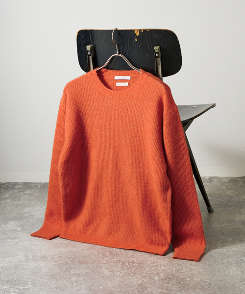 YAK / ヤク アルパカ ブレンド タック ニット（ニット/セーター