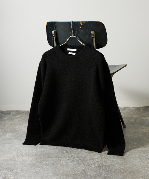 YAK / ヤク アルパカ ブレンド タック ニット（ニット/セーター