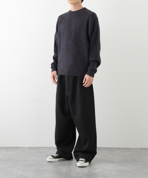 セール】YAK / ヤク アルパカ ブレンド タック ニット（ニット