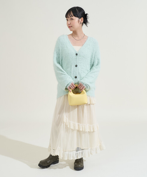 FREAK'S STORE（フリークスストア）の「インド チュールスカート（スカート・レディース・オフホワイト/ブラック・ﾌﾘ-）」の16枚目の写真