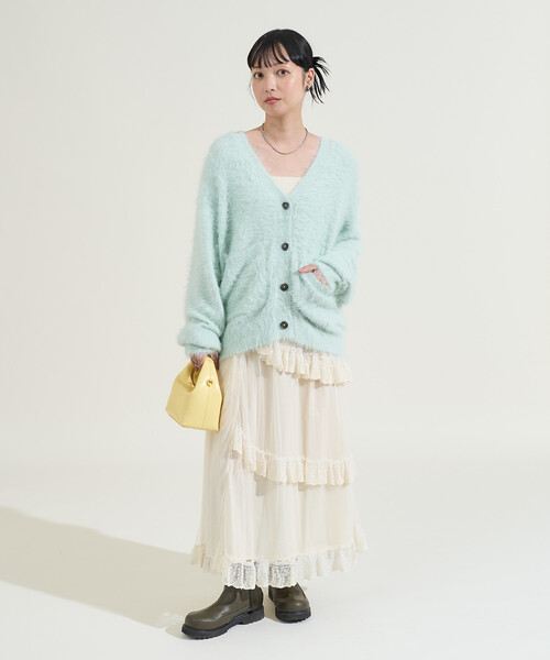 FREAK'S STORE（フリークスストア）の「インド チュールスカート（スカート・レディース・オフホワイト/ブラック・ﾌﾘ-）」の17枚目の写真