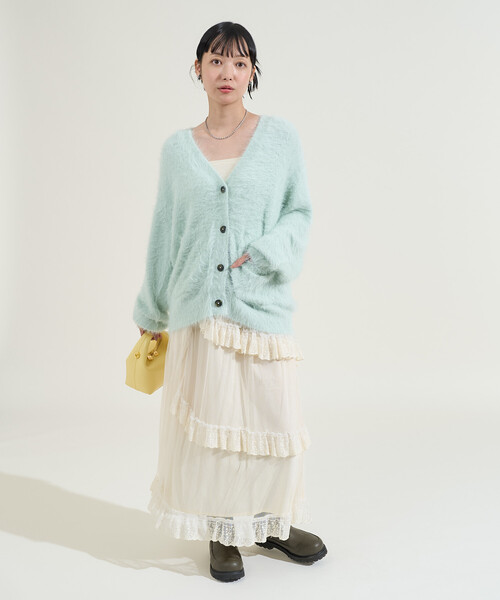 FREAK'S STORE（フリークスストア）の「インド チュールスカート（スカート・レディース・オフホワイト/ブラック・ﾌﾘ-）」の18枚目の写真