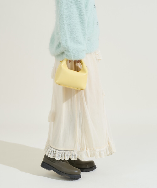 FREAK'S STORE（フリークスストア）の「インド チュールスカート（スカート・レディース・オフホワイト/ブラック・ﾌﾘ-）」の21枚目の写真