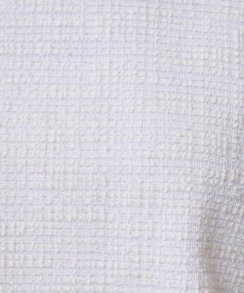 COUP DE CHANCE(クードシャンス)の「【手洗い可/日本製/ジャージ素材/セットアップ可】ラメ意匠素材トップス(Tシャツ/カットソー・レディース・ネイビー系3/ブラック系3/ホワイト系4・34/36/38/40)」の8枚目の写真