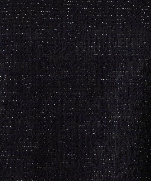 COUP DE CHANCE(クードシャンス)の「【手洗い可/日本製/ジャージ素材/セットアップ可】ラメ意匠素材トップス(Tシャツ/カットソー・レディース・ネイビー系3/ブラック系3/ホワイト系4・34/36/38/40)」の15枚目の写真