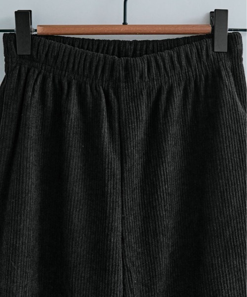 kirakiraShop(キラキラショップ)の「裏起毛 セミワイド リブパンツ(その他パンツ・レディース・オフホワイト/ブラック・S/M/L/XL)」の14枚目の写真