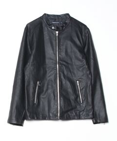 セール】《追加》ソフトラムレザーライダースブルゾン8