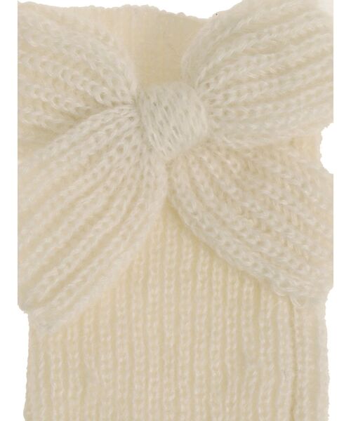 merry jenny（メリージェニー）の「りぼんりぼんニットグローブ（手袋・レディース・ピンク/ネイビー/アイボリー・FREE）」の5枚目の写真