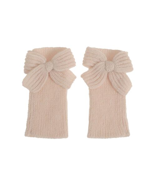 merry jenny（メリージェニー）の「りぼんりぼんニットグローブ（手袋・レディース・ピンク/ネイビー/アイボリー・FREE）」の7枚目の写真