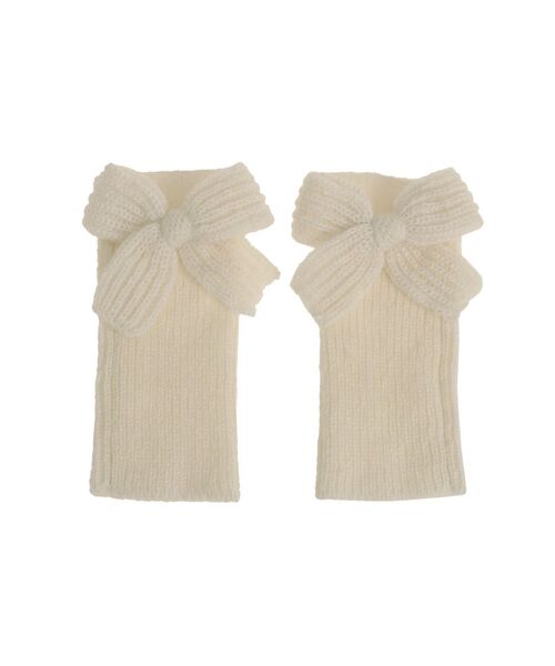 merry jenny（メリージェニー）の「りぼんりぼんニットグローブ（手袋・レディース・ピンク/ネイビー/アイボリー・FREE）」の9枚目の写真